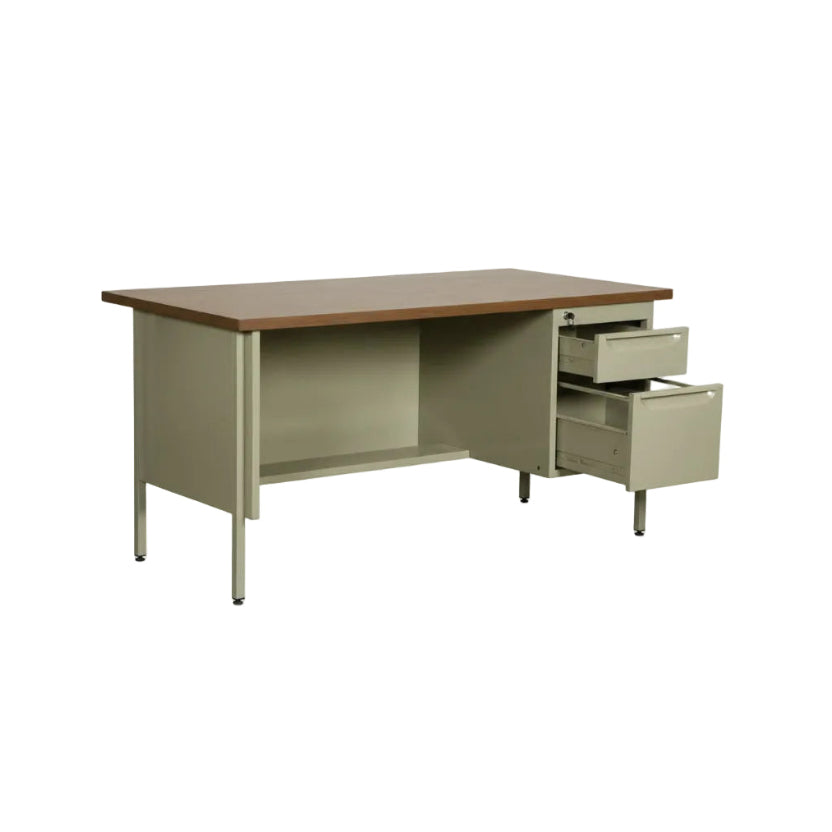 Escritorio con cajonera y cubierta en melamina de 140 CM